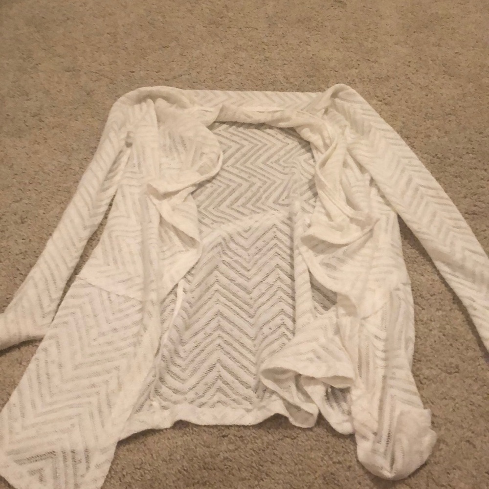 Aeropostale white cardigan... XS..